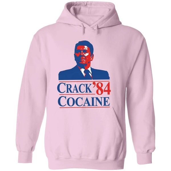 Crack Cocaine 84 Ronald Reagan Hoodie - Image 5