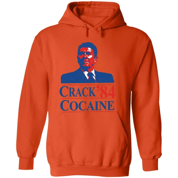 Crack Cocaine 84 Ronald Reagan Hoodie - Image 6