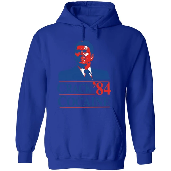 Crack Cocaine 84 Ronald Reagan Hoodie - Image 7