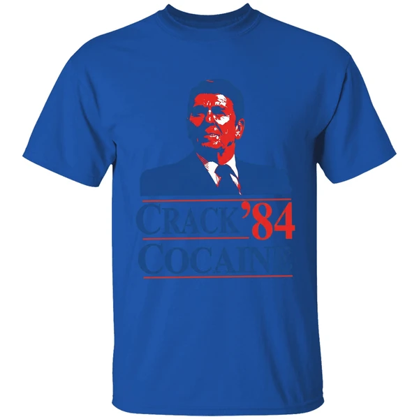 Crack Cocaine 84 Ronald Reagan Shirt - Image 5