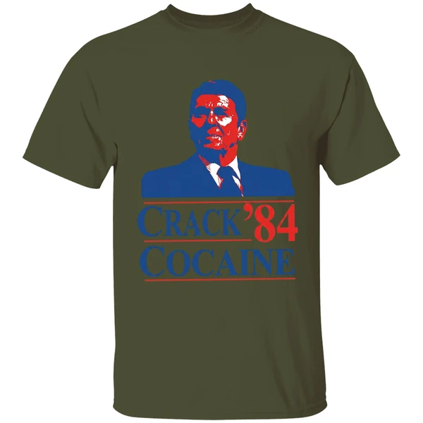 Crack Cocaine 84 Ronald Reagan Shirt - Image 9