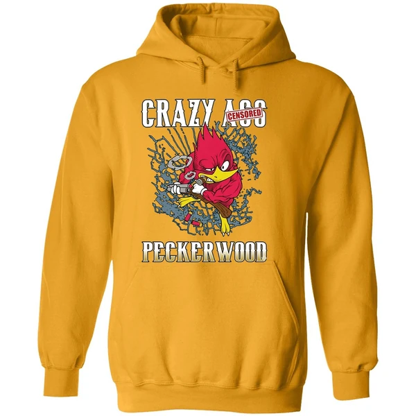 Crazy Ass Peckerwood Black Hoodie