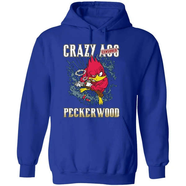 Crazy Ass Peckerwood Black Hoodie - Image 7