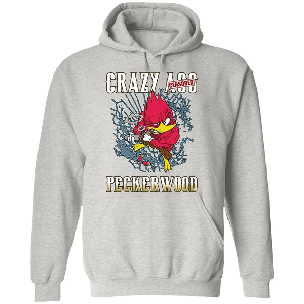 Crazy Ass Peckerwood Black Hoodie - Image 9