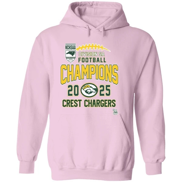 Crest Chargers Nchsaa Division 5a Football Champions 2025 Hoodie - Image 5