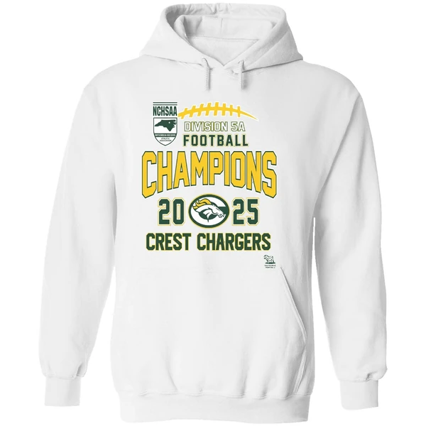 Crest Chargers Nchsaa Division 5a Football Champions 2025 Hoodie - Image 8