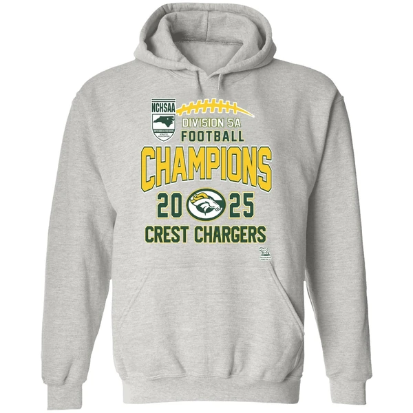 Crest Chargers Nchsaa Division 5a Football Champions 2025 Hoodie - Image 9