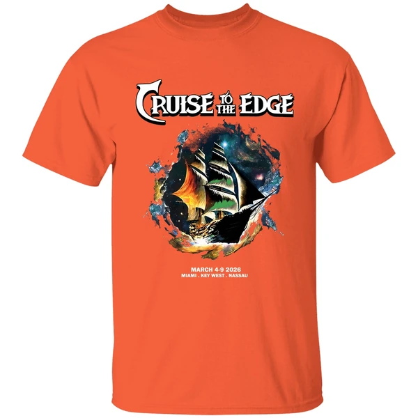 cruise to the edge 2026 shirt orange