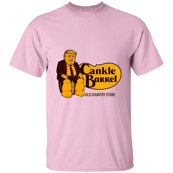 Cry Donald Trump Cankle Barrel Old Country Store Cracker Barrel Parody Logo Shirt - Image 2