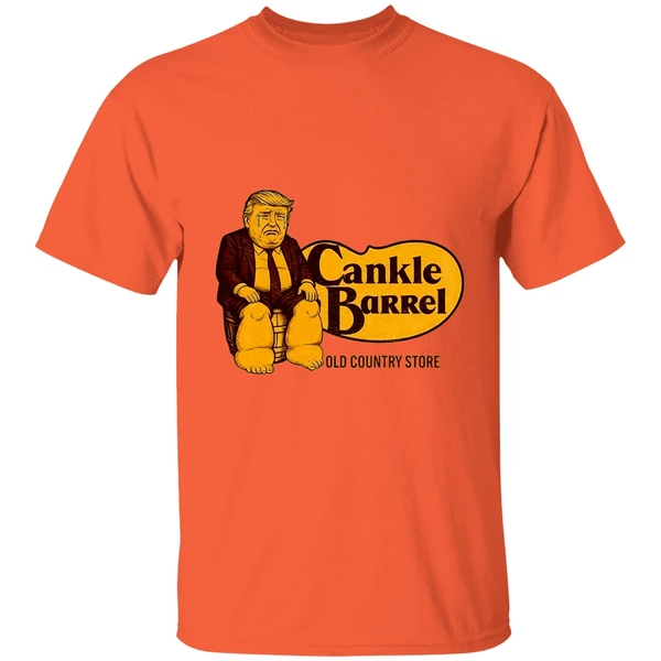 Cry Donald Trump Cankle Barrel Old Country Store Cracker Barrel Parody Logo Shirt - Image 5