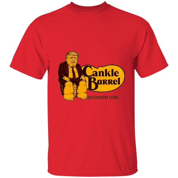 Cry Donald Trump Cankle Barrel Old Country Store Cracker Barrel Parody Logo Shirt - Image 6