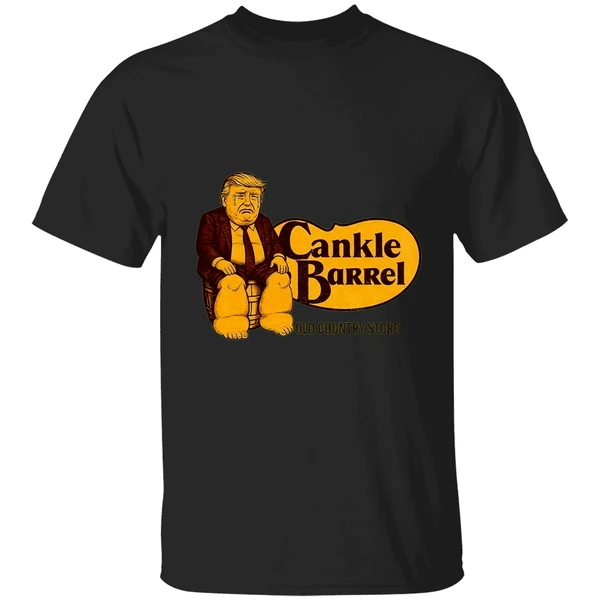 Cry Donald Trump Cankle Barrel Old Country Store Cracker Barrel Parody Logo Shirt - Image 9