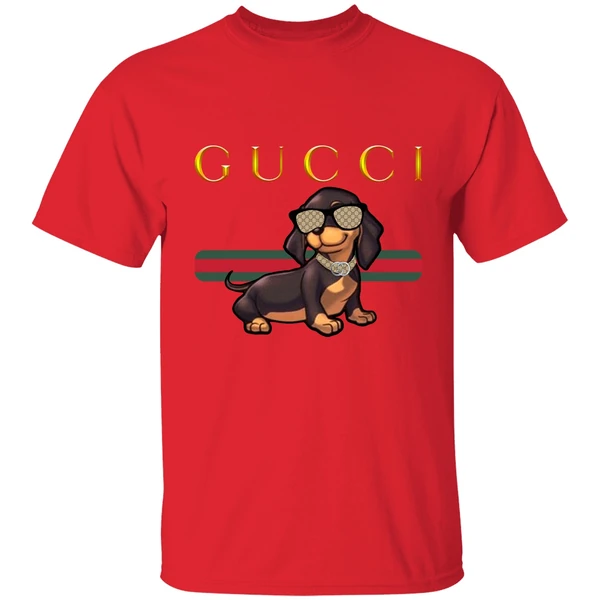 Dachshund And Gucci Mashup Shirt - Image 6