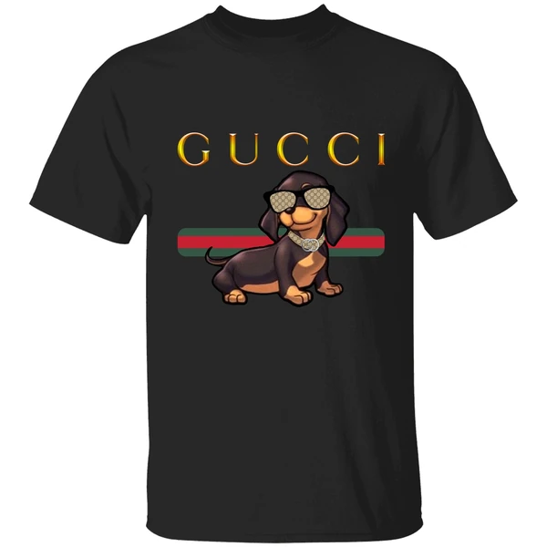 Dachshund And Gucci Mashup Shirt - Image 9