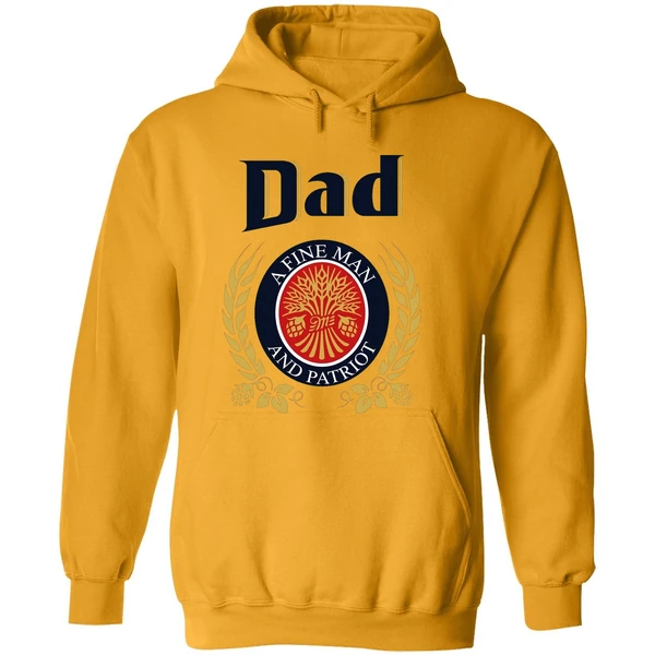 Dad A Fine Man And Patriot Hoodie