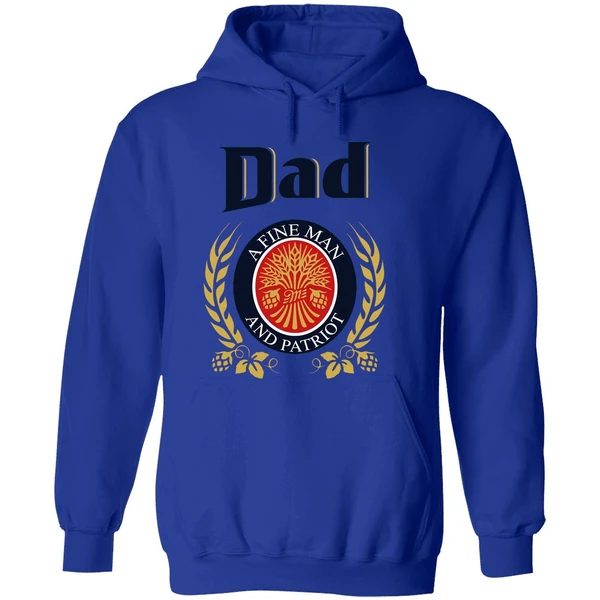 Dad A Fine Man And Patriot Hoodie - Image 7