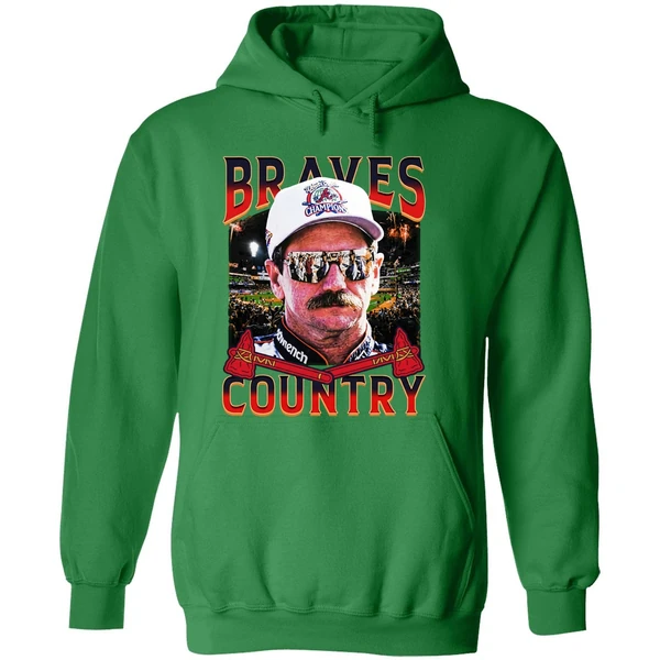 Dale Earnhardt Braves Country Dale Tribute Atlanta Braves Hoodie - Image 2
