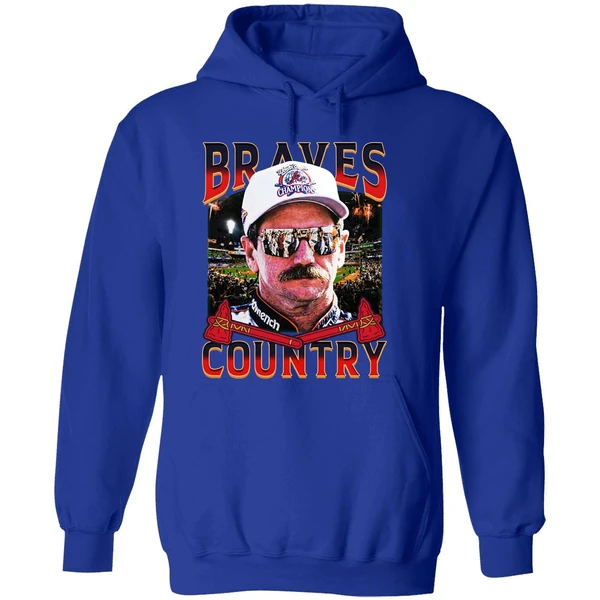 Dale Earnhardt Braves Country Dale Tribute Atlanta Braves Hoodie - Image 7