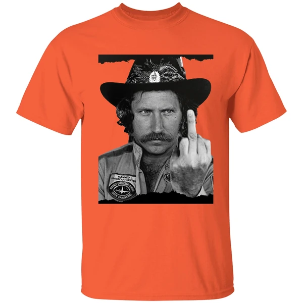 dale earnhardt middle finger shirt orange