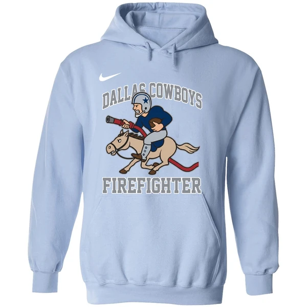Dallas Cowboys 2025 First In Fire Dept Last Out Hoodie - Image 4