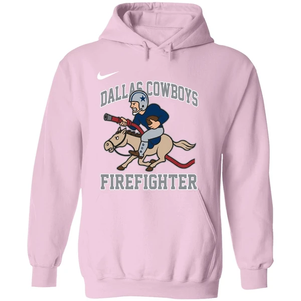 Dallas Cowboys 2025 First In Fire Dept Last Out Hoodie - Image 5