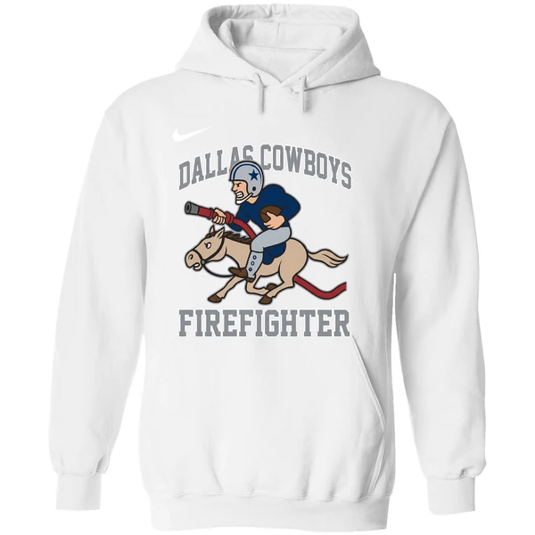 Dallas Cowboys 2025 First In Fire Dept Last Out Hoodie - Image 8