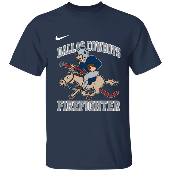 Dallas Cowboys 2025 First In Fire Dept Last Out Shirt - Image 5