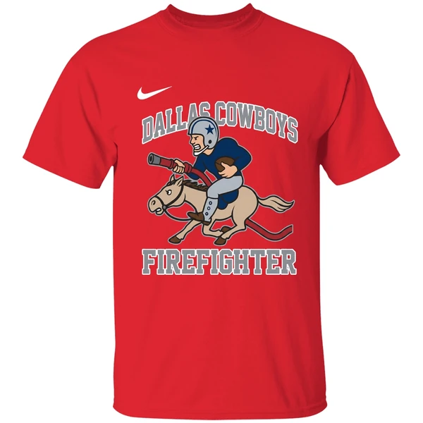 Dallas Cowboys 2025 First In Fire Dept Last Out Shirt - Image 7