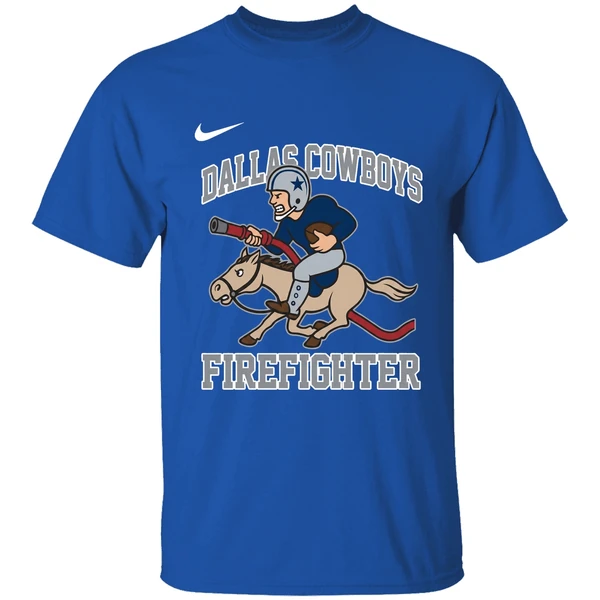Dallas Cowboys 2025 First In Fire Dept Last Out Shirt - Image 8