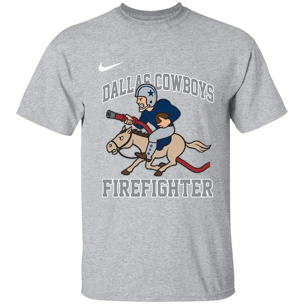 Dallas Cowboys 2025 First In Fire Dept Last Out Shirt - Image 9