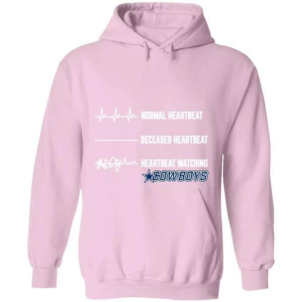 Dallas Cowboys Normal Heartbeat Deceased Heartbeat Heartbeat Watching Hoodie - Image 5
