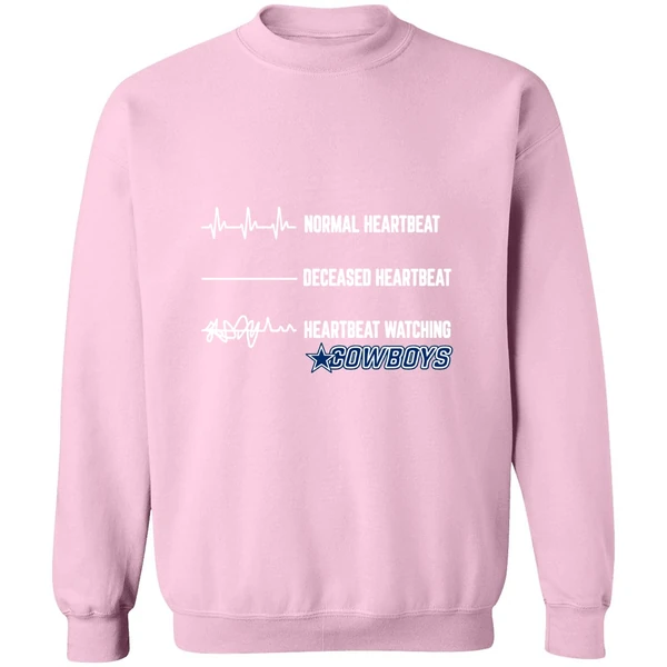 Dallas Cowboys Normal Heartbeat Deceased Heartbeat Heartbeat Watching Sweatshirt - Image 5