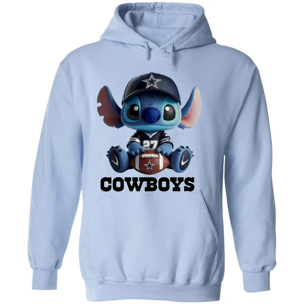 Dallas Cowboys Stitch Cartoon Football 2025 Hoodie - Image 4