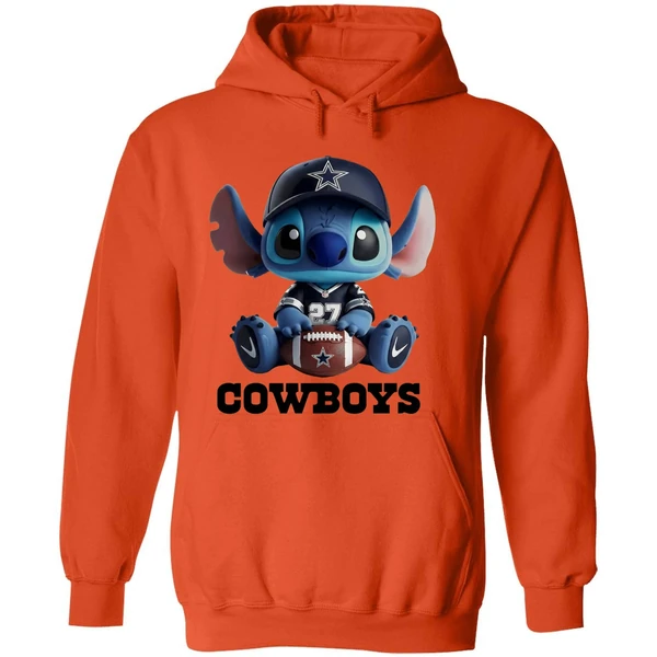 Dallas Cowboys Stitch Cartoon Football 2025 Hoodie - Image 6