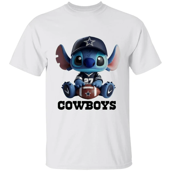 Dallas Cowboys Stitch Cartoon Football 2025 Shirt