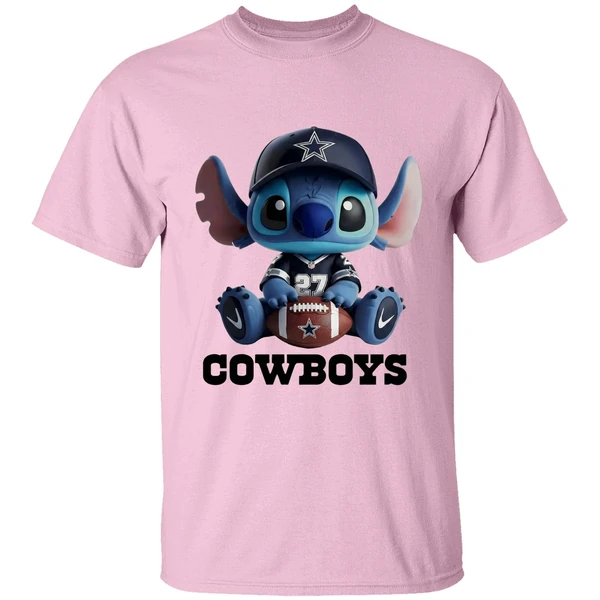 Dallas Cowboys Stitch Cartoon Football 2025 Shirt - Image 2