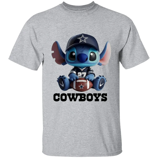 Dallas Cowboys Stitch Cartoon Football 2025 Shirt - Image 6