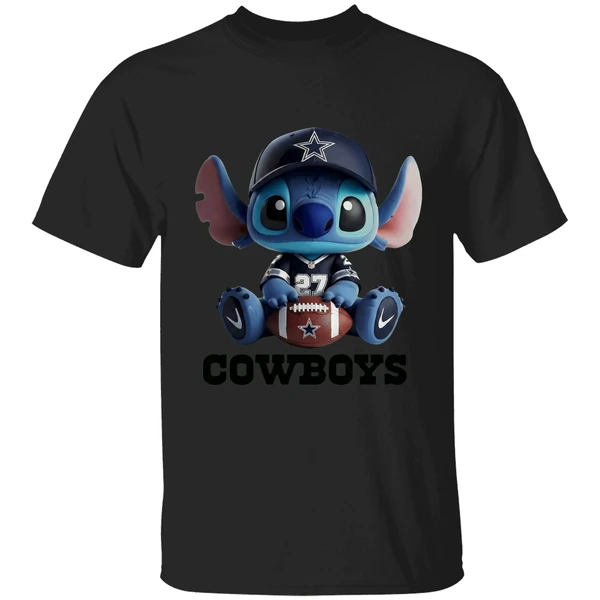 Dallas Cowboys Stitch Cartoon Football 2025 Shirt - Image 7