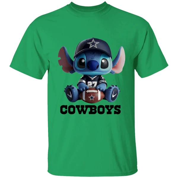 Dallas Cowboys Stitch Cartoon Football 2025 Shirt - Image 8