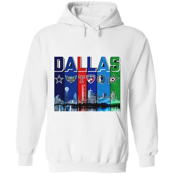 Dallas Skyline City Sports Team Logo Hoodie - Image 8