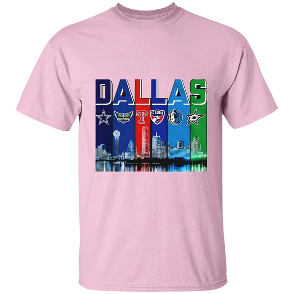 Dallas Skyline City Sports Team Logo Shirt Dallas Skyline City Sports Team Logo Shirt