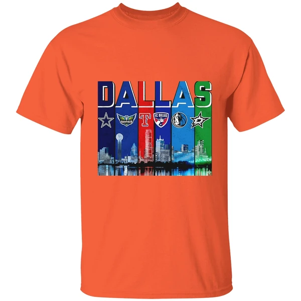 Dallas Skyline City Sports Team Logo Shirt - Image 5