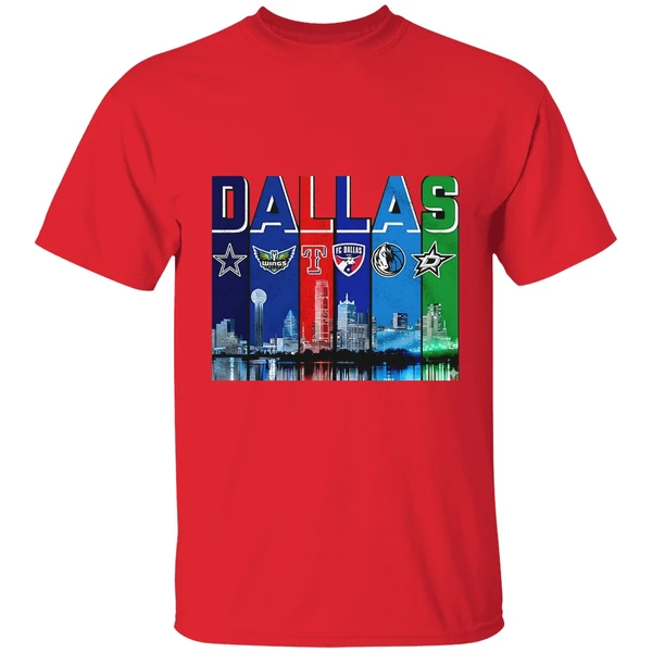 Dallas Skyline City Sports Team Logo Shirt - Image 6
