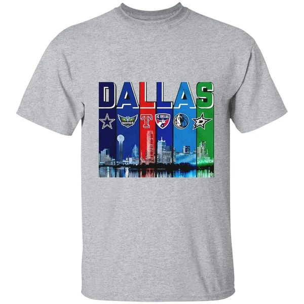 Dallas Skyline City Sports Team Logo Shirt - Image 8