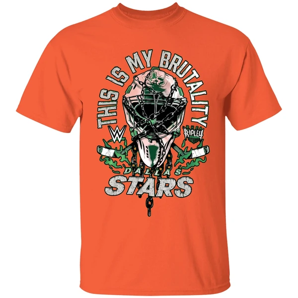 dallas stars rhea ripley this is my brutality shirt orange