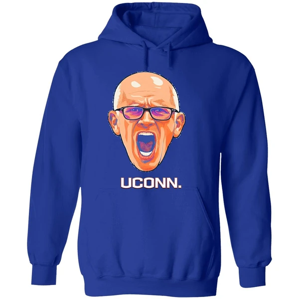 Dan Hurley Coach Uconn Huskies Mens Basketball Head Portrait Hoodie - Image 7