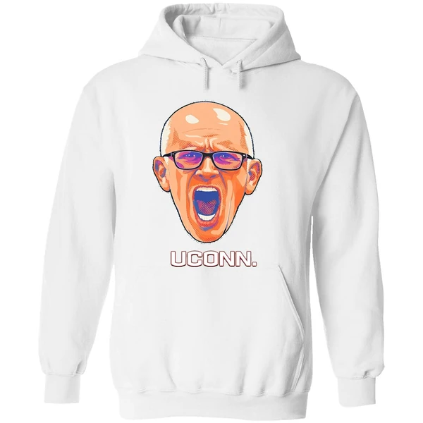 Dan Hurley Coach Uconn Huskies Mens Basketball Head Portrait Hoodie - Image 8