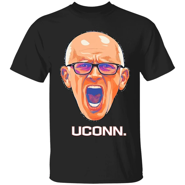Dan Hurley Coach Uconn Huskies Mens Basketball Head Portrait Shirt