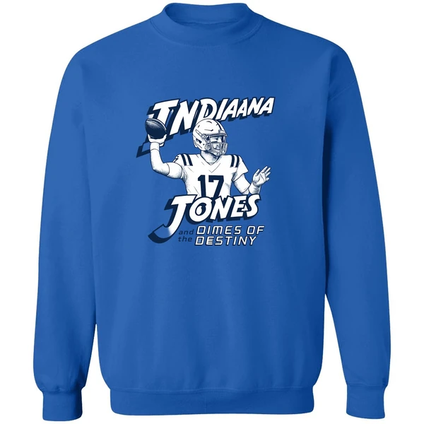 Daniel Jones Indianapolis Colts Indiana Jones And The Dimes Of Destiny Sweatshirt - Image 8