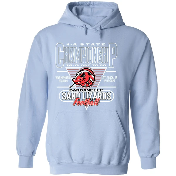 Dardanelle Sand Lizards 14 A One To Go Statue Championship 2025 Hoodie - Image 4
